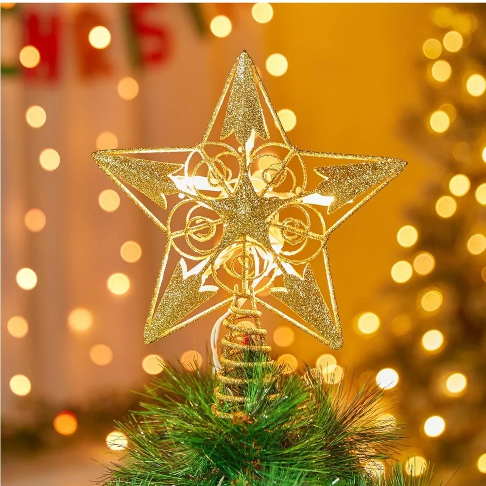 Gold Star Tree Topper
